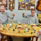 Riverstown's Bubble Woodworkers preparing goods for the Craft Fair